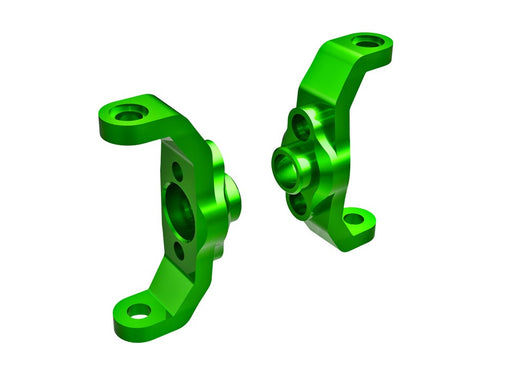 Traxxas 9733-GRN Caster blocks 6061-T6 aluminum (green-anodized) (left & right) (8120436687085)
