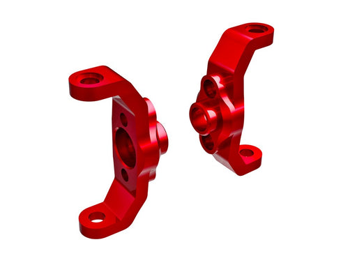 Traxxas 9733-RED Caster blocks 6061-T6 aluminum (red-anodized) (left & right) (8120436818157)
