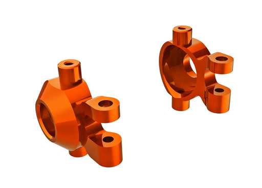 Traxxas 9737-ORNG Steering blocks 6061-T6 aluminum (orange-anodized) (8137538371821)