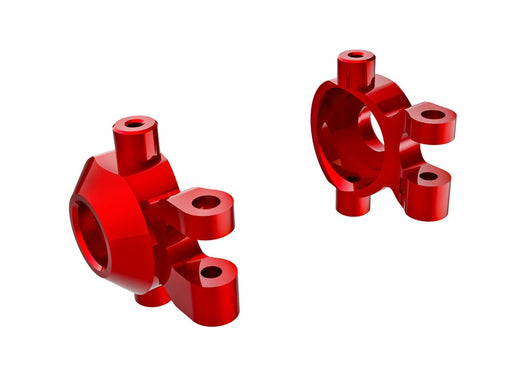 Traxxas 9737-RED Steering blocks 6061-T6 aluminum (red-anodized) (8137538437357)