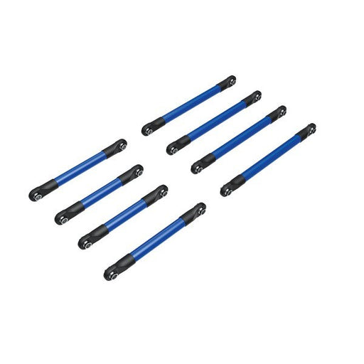 Traxxas 9749-BLUE - Suspension link set 6061-T6 aluminum (blue-anodized) (8120432230637)