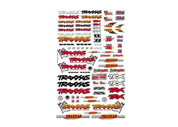 Traxxas 9950 - Official Team Traxxas racing decal set(flag logo/ 6-color) (10907625607)