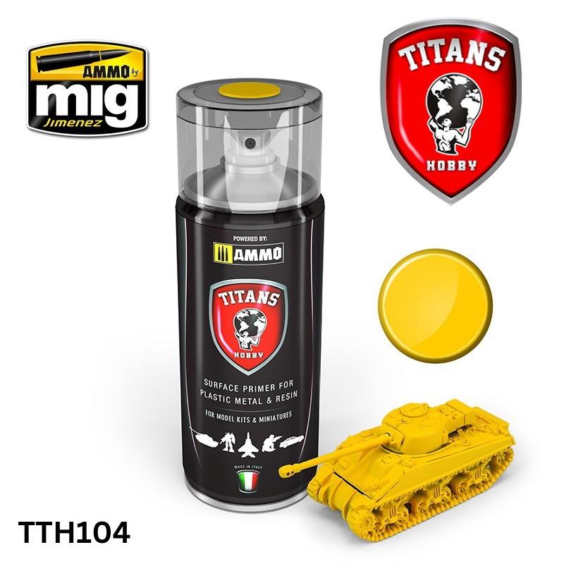 Titans Hobby TTH104 Matt Imperial Yellow Primer 400ml