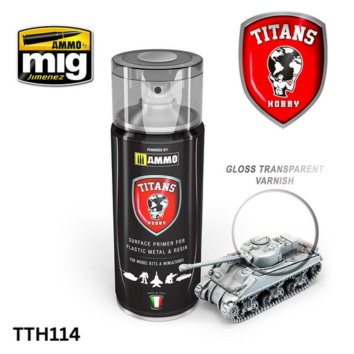 Titans Hobby TTH114 Gloss Transparent Varnish 400ml (8170395631853)