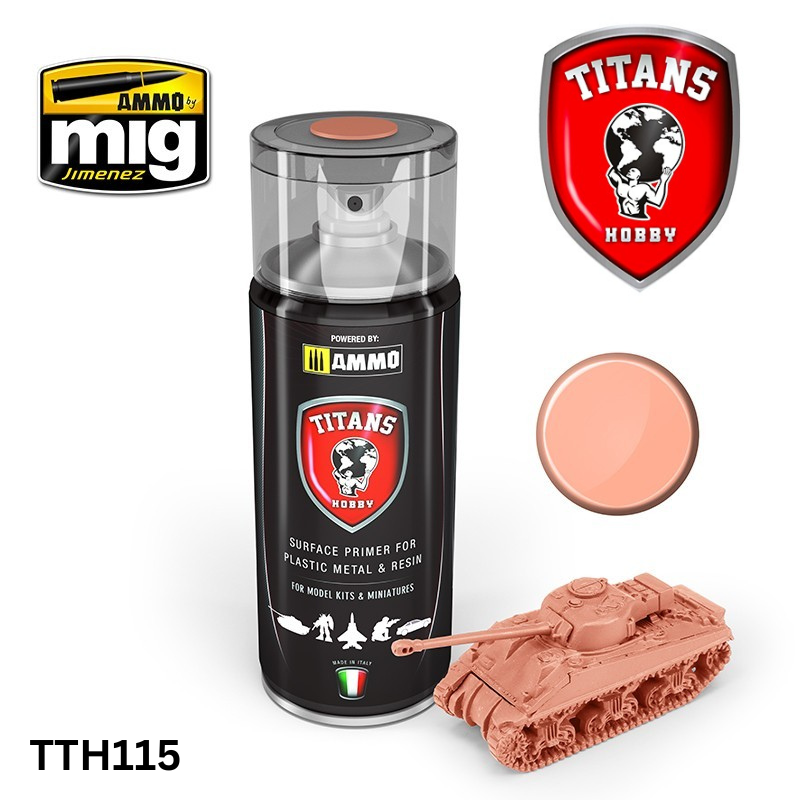 Titans Hobby TTH115 Matt Flesh Tone Primer 400ml