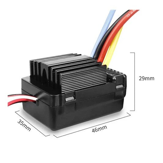 Helios - 40A Waterproof Brushed ESC Controller (Equivalent HobbyWing QuicRun 1040)