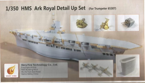 Very Fire VF350004 1/350 HMS Royal Ark Detail Up Set (For Merit 65307) - Hobby City NZ (8967487422701)
