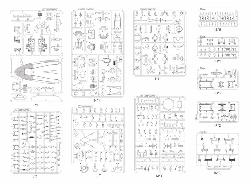 Very Fire BELBV350902 1/350 IJN Yamato Standard