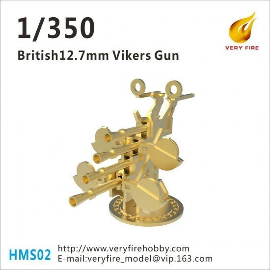 Very Fire VFHMS02 1/350 British 12.7mm Vickers (8sets) - Hobby City NZ (8967487717613)