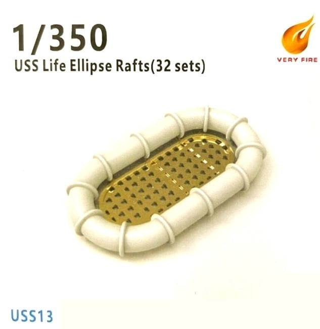 Very Fire VFUSS13 1/350 USS Life Ellipse Rafts (30 sets) - Hobby City NZ (8967487979757)