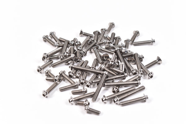 Vision Racing Upper Titanium Screw Kit - TLR 22X-4 2.0 - VRC00627