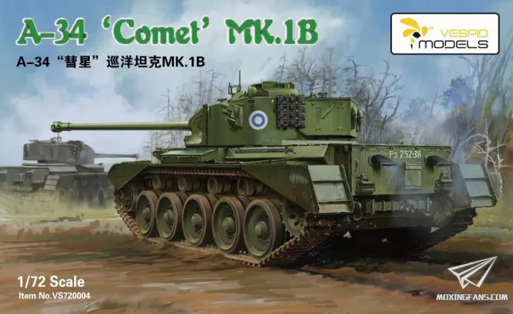 Vespid Models VS720004 1/72 Cruiser Tank A34 'COMET' Mk.IB - Hobby City NZ (8967488307437)
