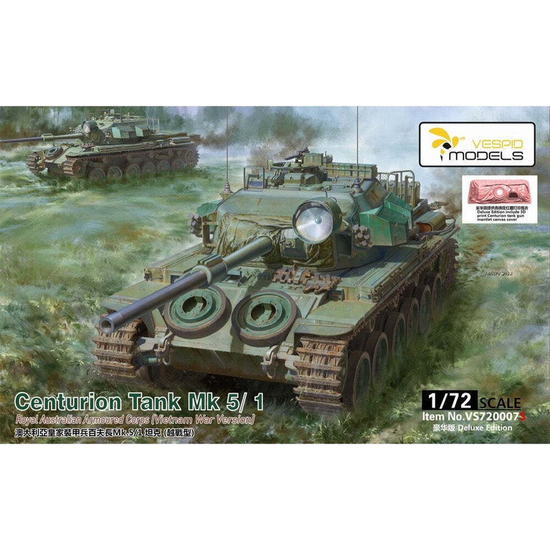 Vespid Models VS720007S 1/72 Centurion Tank Mk5/1 Royal Australian Armoured Corps 3D Print Model Kit - Hobby City NZ (8967488372973)
