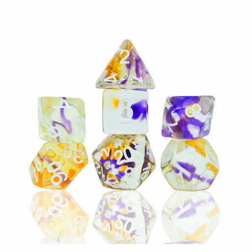Sirius DZ0009-04 Dice - Violet Swirl Dice Set 7 (9250524496109)