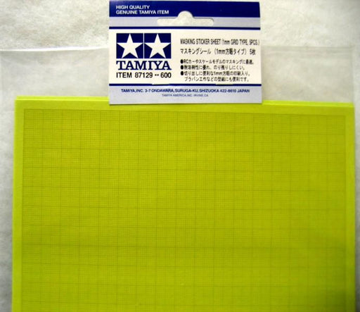 Tamiya masking sheet 1mm gridlines (7584410304749)