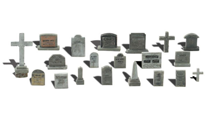 Woodland Scenics A1856 HO Scenic Accents: Tombstones - Hobby City NZ (7540640612589)
