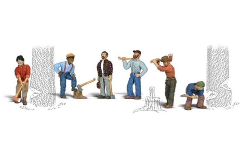 Woodland Scenics A1876 HO Scenic Accents: Lumberjacks - Hobby City NZ (7540620263661)