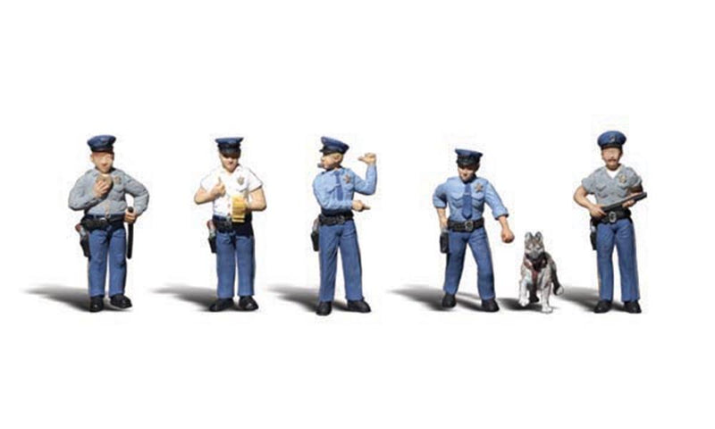 Woodland Scenics A2122 N Scenic Accents: Policemen - Hobby City NZ (7540623900909)