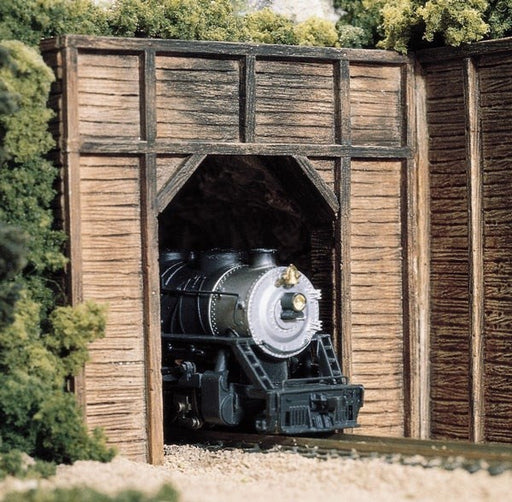 Woodland Scenics C1254 HO Tunnel Portal: Timber - Single Track (1 Piece) (7540646084845)