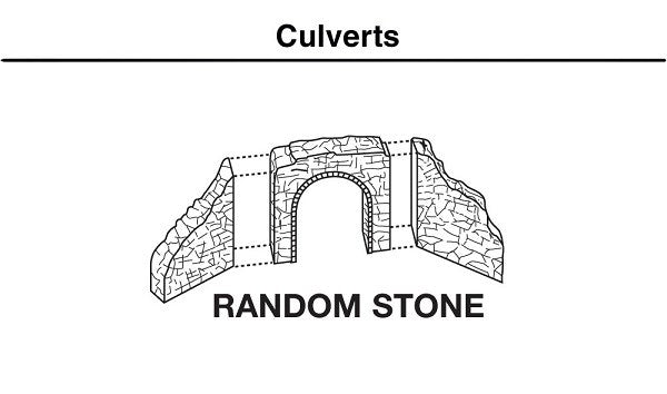 Woodland Scenics C1264 HO Random Stone Culvert (2pk) (7540605190381)