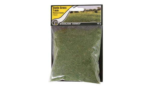 Woodland Scenics FS622 Static Grass Medium Green 7mm - Hobby City NZ (7637911372013)