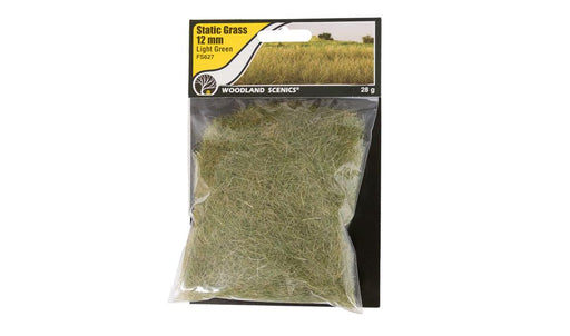 Woodland Scenics FS627 Static Grass Light Green 12mm - Hobby City NZ (7650688762093)