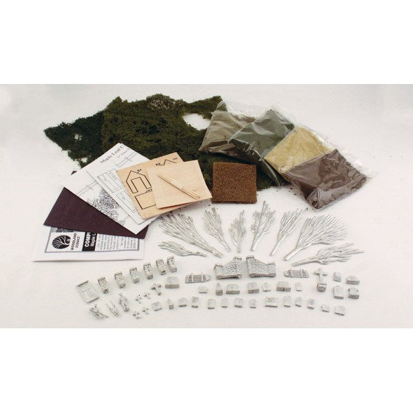 Woodland Scenics S131 Complete Scenes: Maple Leaf Cemetery - OO/HO Scale (8807605731565)