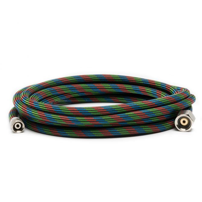 Iwata Airbrush Hose Braided 3m 1/4" X 1/8" Connections - BT010