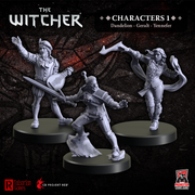 Monster Fight Club 70001 Witcher Rpg Characters 1 - Geralt, Yennifer, Dandelion (8826609369325)
