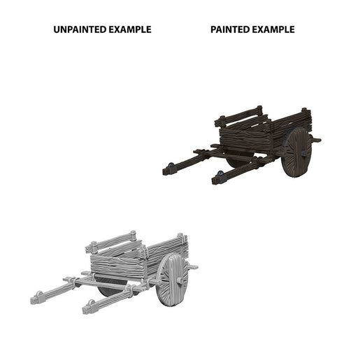 WizKids 73096 Deep Cuts Unpainted Miniatures: 2 Wheel Cart (9003783848173)