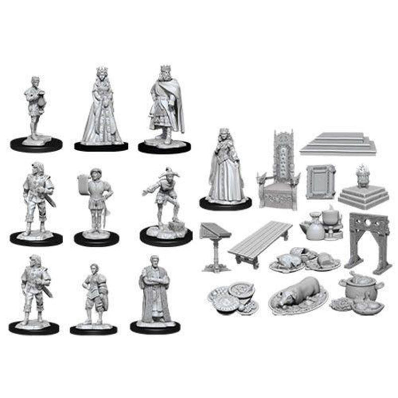 WizKids 90096 Deep Cuts Unpainted Miniatures: Towns People: Castle (9003817566445)