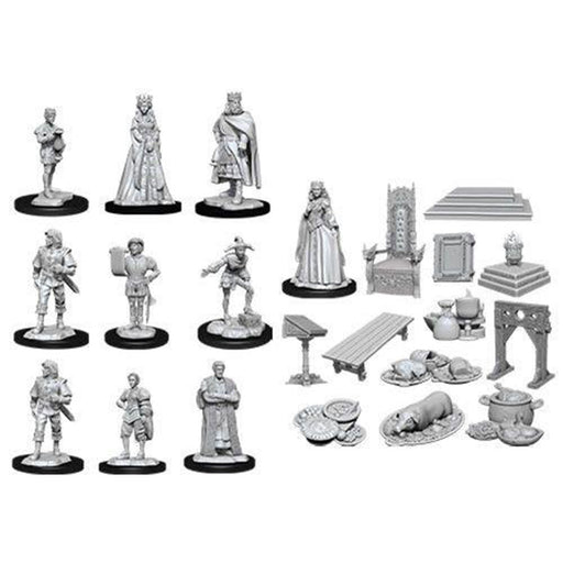 WizKids 90096 Deep Cuts Unpainted Miniatures: Towns People: Castle (9003817566445)