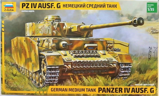 Zvezda 3674 1/35 Pz.Kpfw. IV Ausf. G - German Medium Tank (8294594281709)