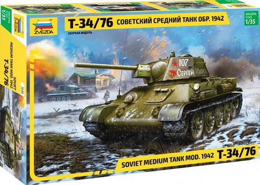 Zvezda 3686 1/35 T-34/76 Mod. 1942 - Soviet Medium Tank (8294594314477)