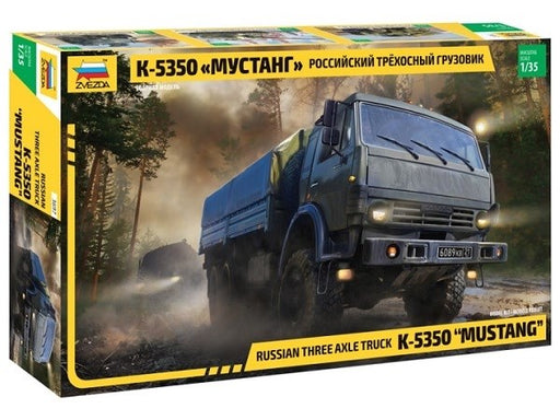 Zvezda 3697 1/35 KamAZ 5350 Mustang - Russian 6x6 Utility Truck (7546159628525)