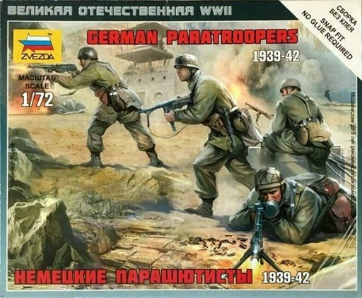 Zvezda 6136 1/72 German Paratroopers 1939-1942 - Hobby City NZ