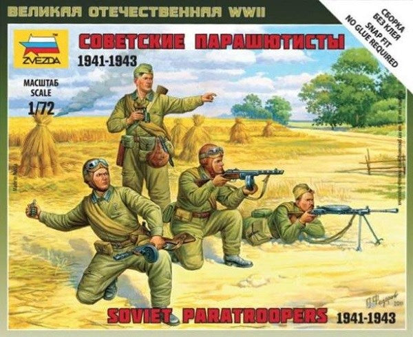 Zvezda 6138 1/72 Soviet Paratroopers 1941-1943 - Hobby City NZ
