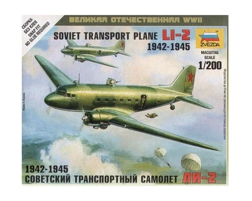 Zvezda 6140 1/200 Lisunov Li-2 1942-1945 - Soviet Transport Plane (8278267199725)
