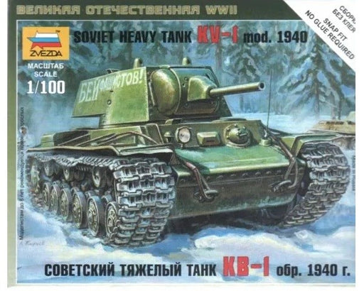 Zvezda 6141 1/100 KV-1 Mod. 1941 - Soviet Heavy Tank (8278267560173)