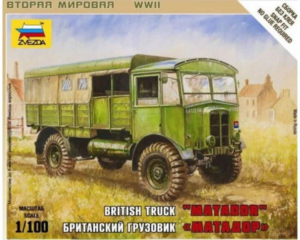 Zvezda 6175 1/100 AEC Matador - British 4x4 Utility Truck - Hobby City NZ