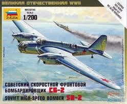 Zvezda 6185 1/200 SOVIET BOMBER SB-2 (8346778009837)