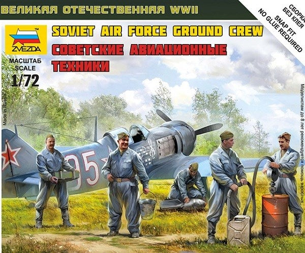 xZvezda 6187 1/72 Soviet Air Force Ground Crew - Hobby City NZ