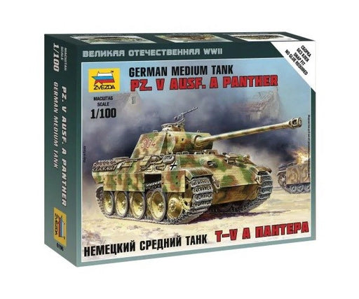 Zvezda 6196 1/100 Pz.Kpfw. V Panther Ausf. A - German Medium Tank - Hobby City NZ