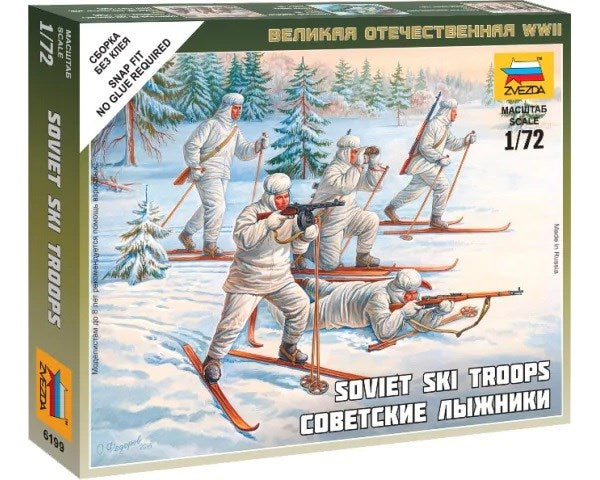 Zvezda 6199 1/72 Soviet Ski Troops - Hobby City NZ