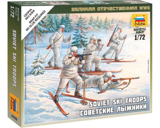 Zvezda 6199 1/72 Soviet Ski Troops - Hobby City NZ