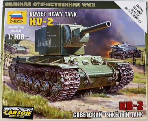 Zvezda 6202 1/100 KV-2 - Soviet Heavy Tank - Hobby City NZ