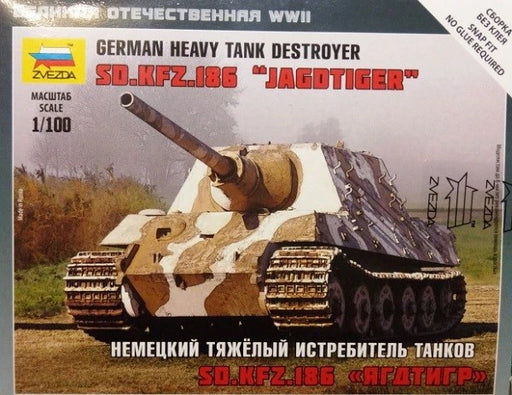 Zvezda 6206 1/100 Sd.Kfz. 186 Jagdtiger - German Heavy Tank Destroyer - Hobby City NZ