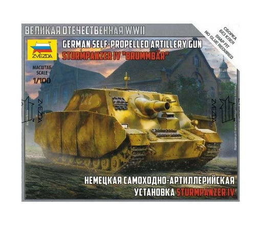 Zvezda 6244 1/100 Sturmpanzer IV "Brummbar" - German Heavy Assault Gun - Hobby City NZ