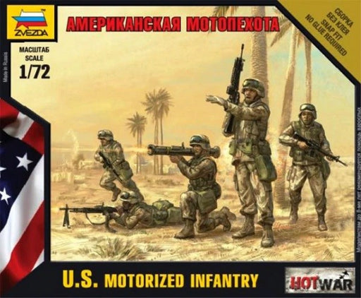 Zvezda 7407 1/72 U.S. Motorized Infantry (Modern) (8278273655021)