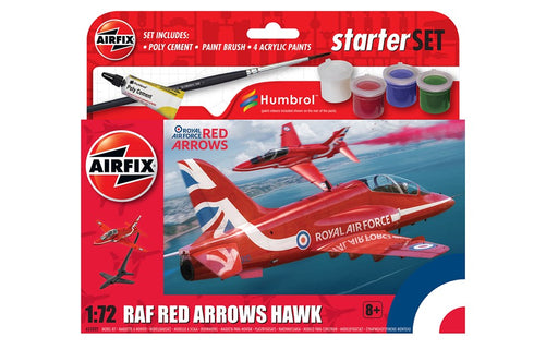 Airfix 55002 1/72 Small Starter Set Red Arrows Hawk (8255531876589)
